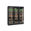 Three-door Black Beer Cabinet