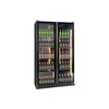 Double Door Black Beer Cabinet
