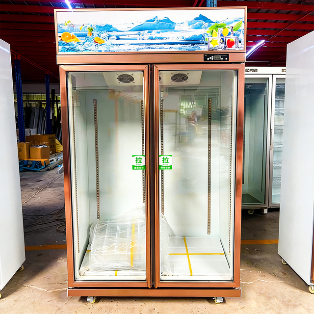 Two-door All-in-one Rose Gold Display Cabinet