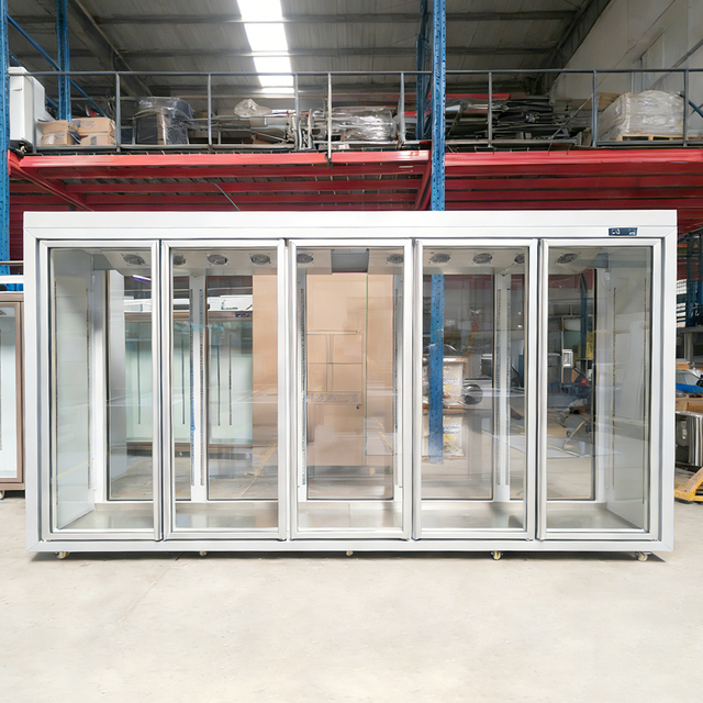 Two-door Integrated Sliding Door Display Cabinet