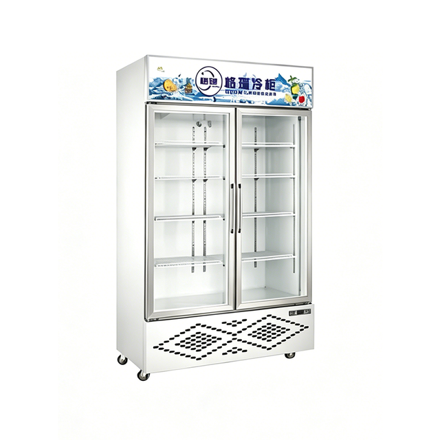 Bottom-Mounted Double Door Display Refrigerator