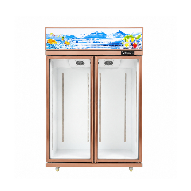 Two-door All-in-one Rose Gold Display Cabinet