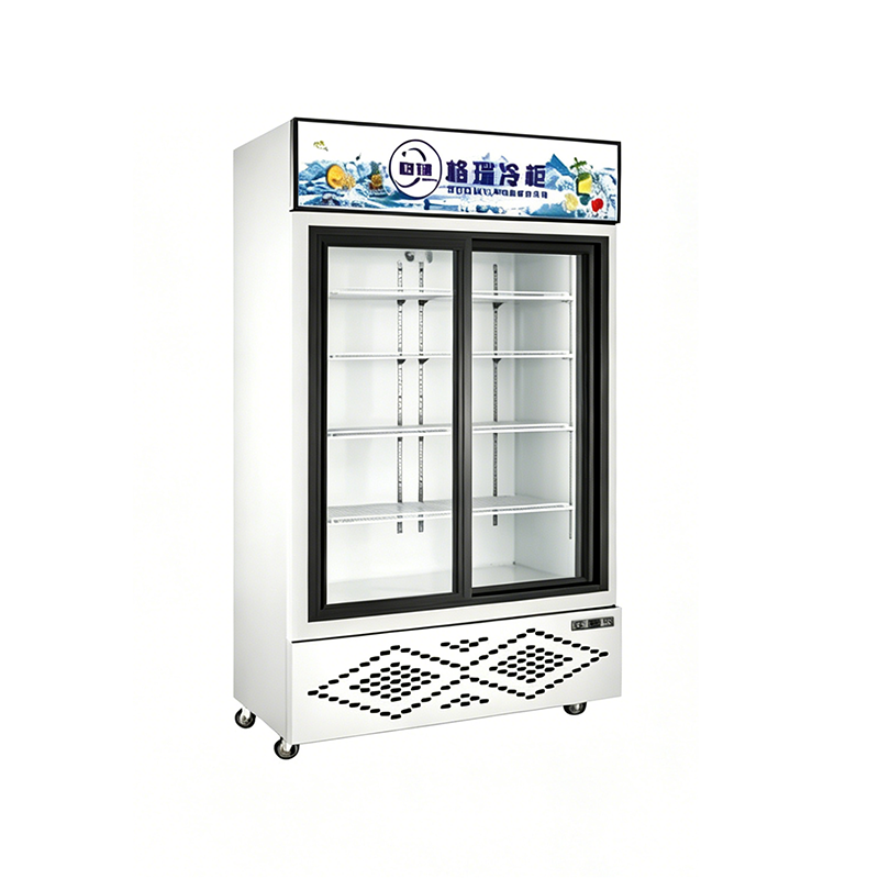 Bottom-Mounted Double Door Display Refrigerator